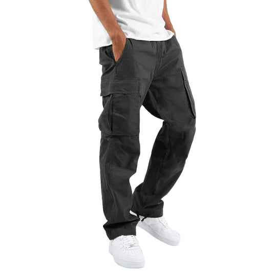 Pantalon Chino Noir Homme avec Poches Côtelées - LuxeStyle