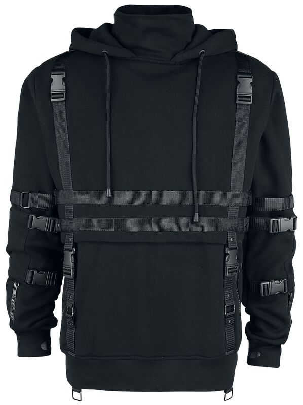 Sweat à Capuche Noir Homme Décontracté - LuxeStyle