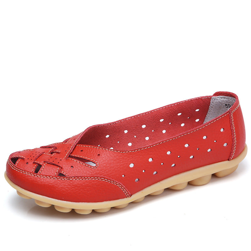 Sandales Femmes Cuir Douces et Confortables