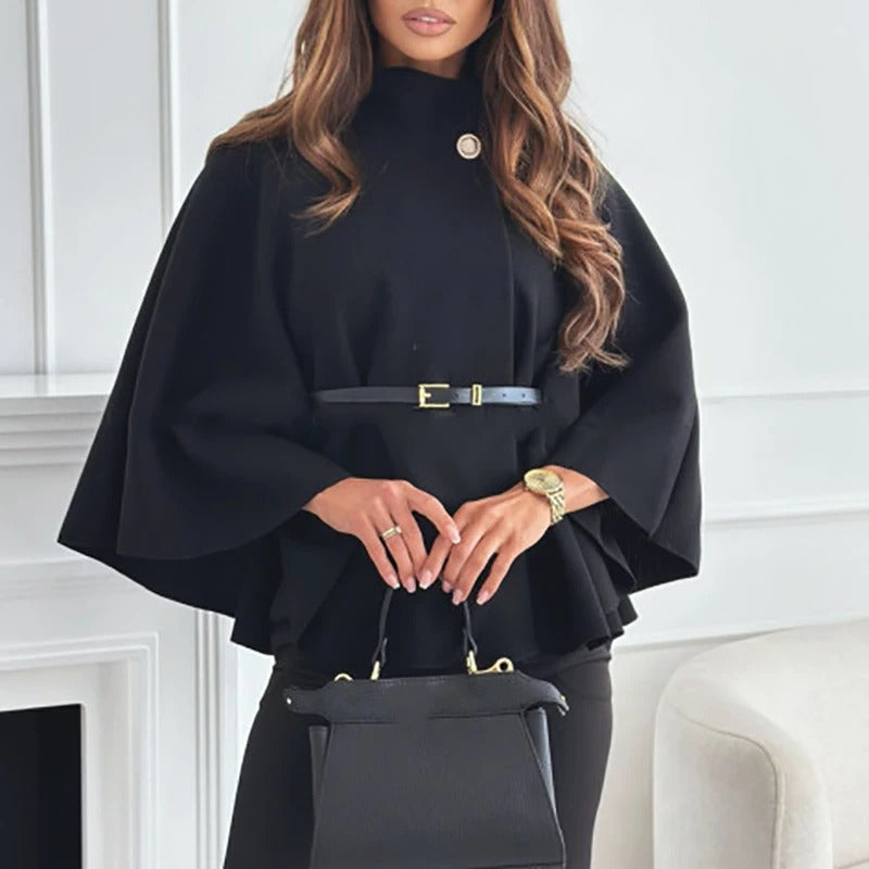 Cape Élégante à Ceinture avec Manches Amples - LuxeStyle