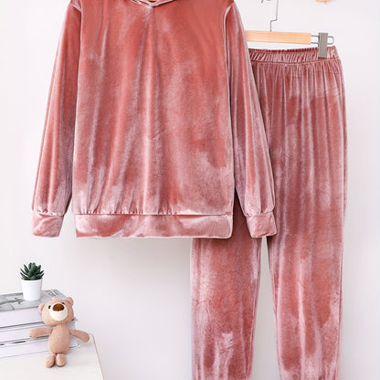 Tenue de Sport Femme Confortable avec Pantalon et Sweat à Capuche