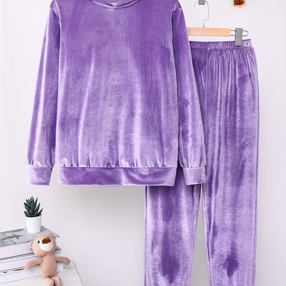 Tenue de Sport Femme Confortable avec Pantalon et Sweat à Capuche