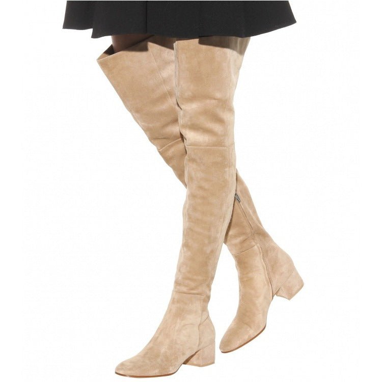 Bottes Hautes Élégantes Femme Automne Hiver