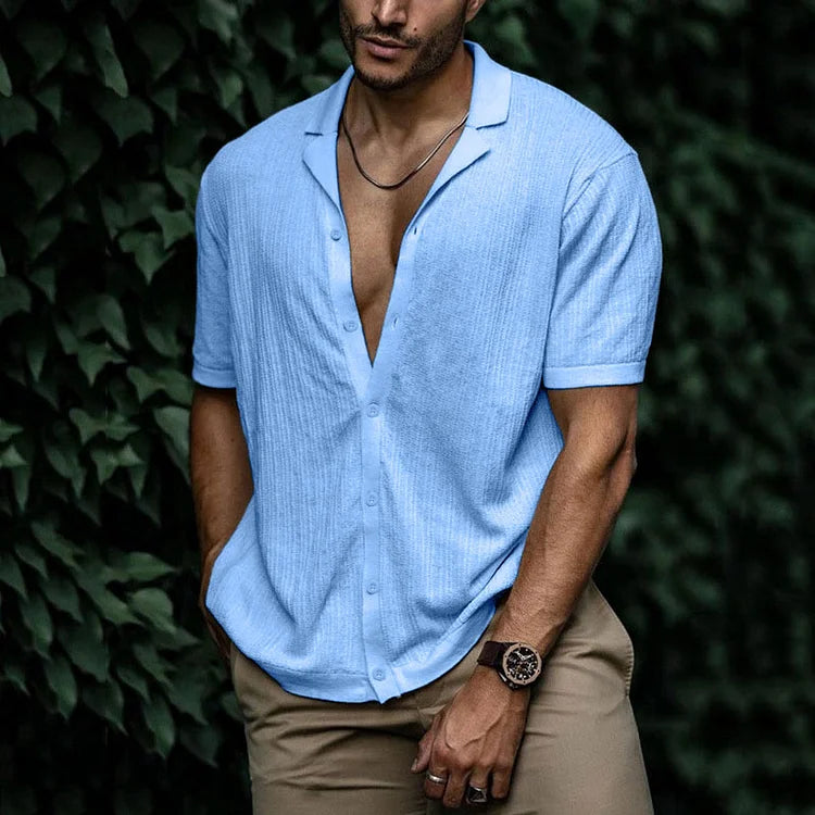 Chemise Homme Lin Léger - Chemise Été en Coton pour Un Style Détendu
