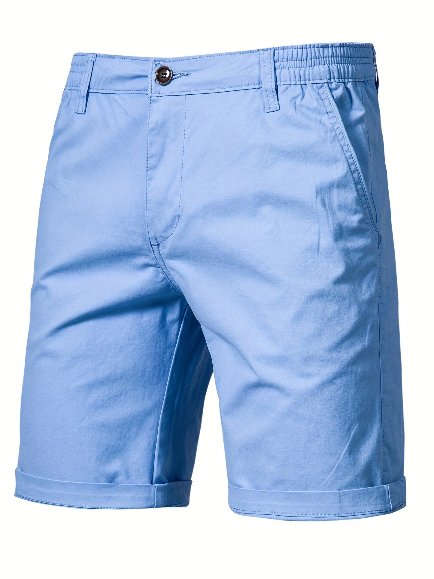 Short Décontracté Homme Coton Élastiqué Gris