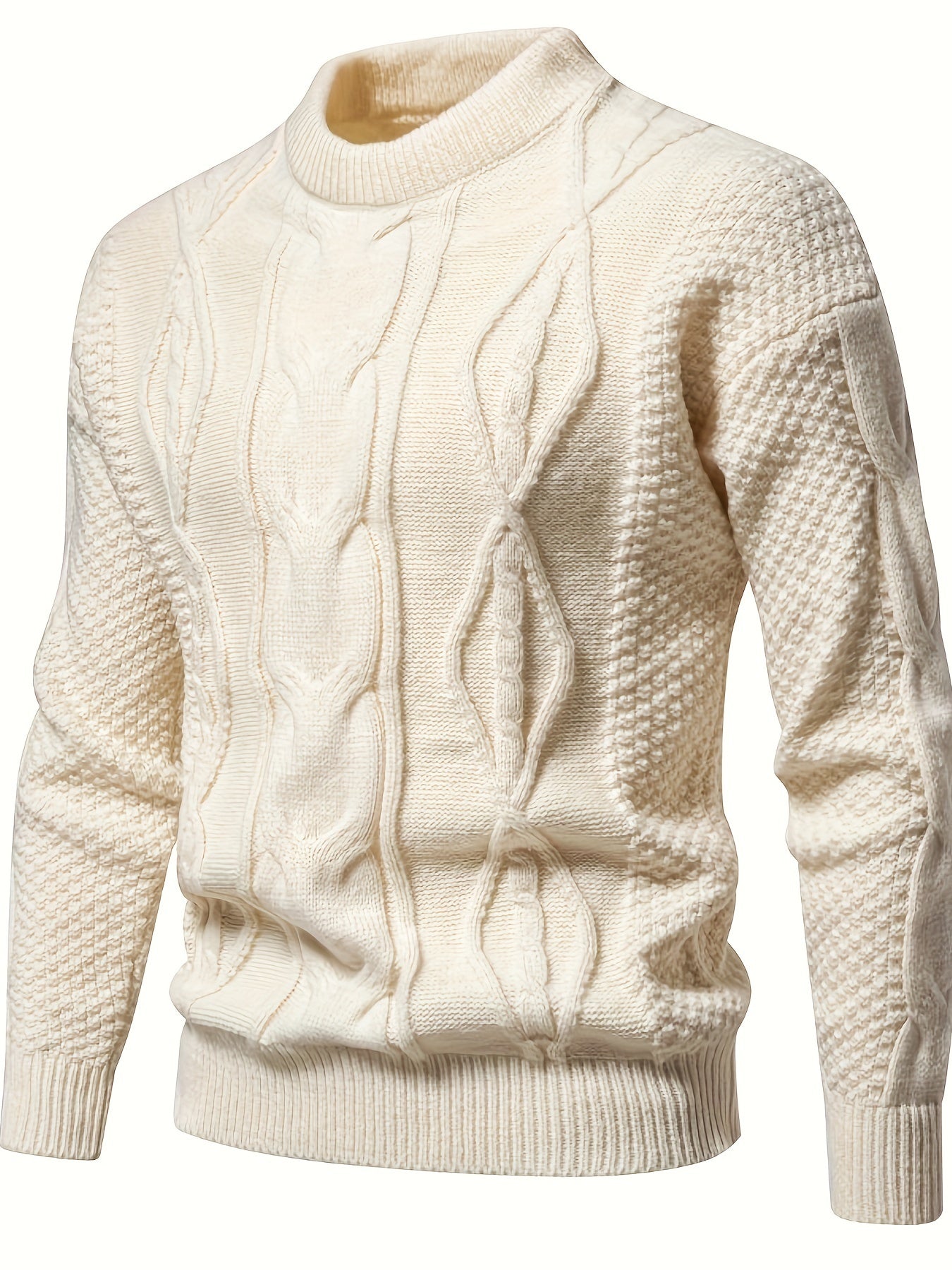 Pull en laine épais Marine pour Homme