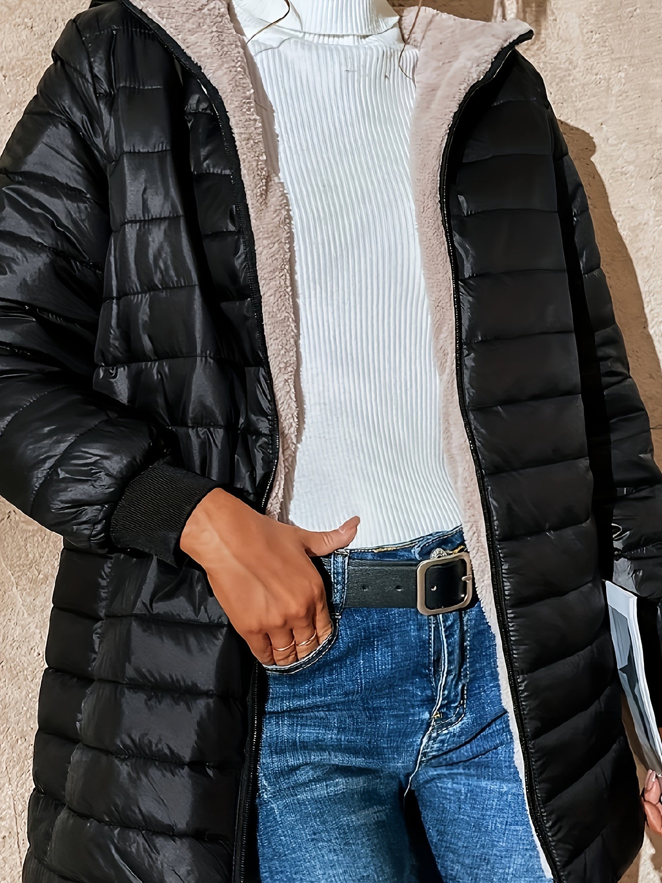 Veste Hivernale Élégante Pour Femme À Fermeture Éclair - LuxeStyle