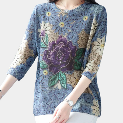 JULIE - Pull Floral Tendance pour Femmes
