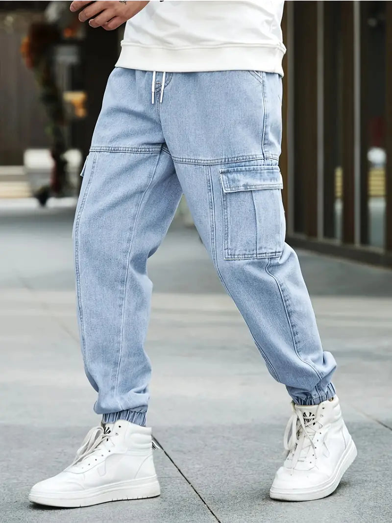 Jean Dénim Casual Homme Style Streetwear - LuxeStyle