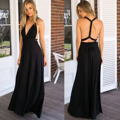 ElyaWrap™ – Robe Longue Femme Élégante Coupe Portefeuille Confort Optimal