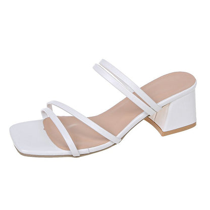 Chloé - Sandales confortables pour femme à talon plat