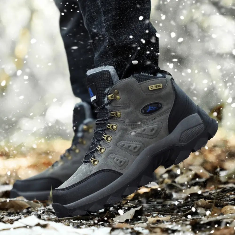 Bottes de marche étanches brunes homme