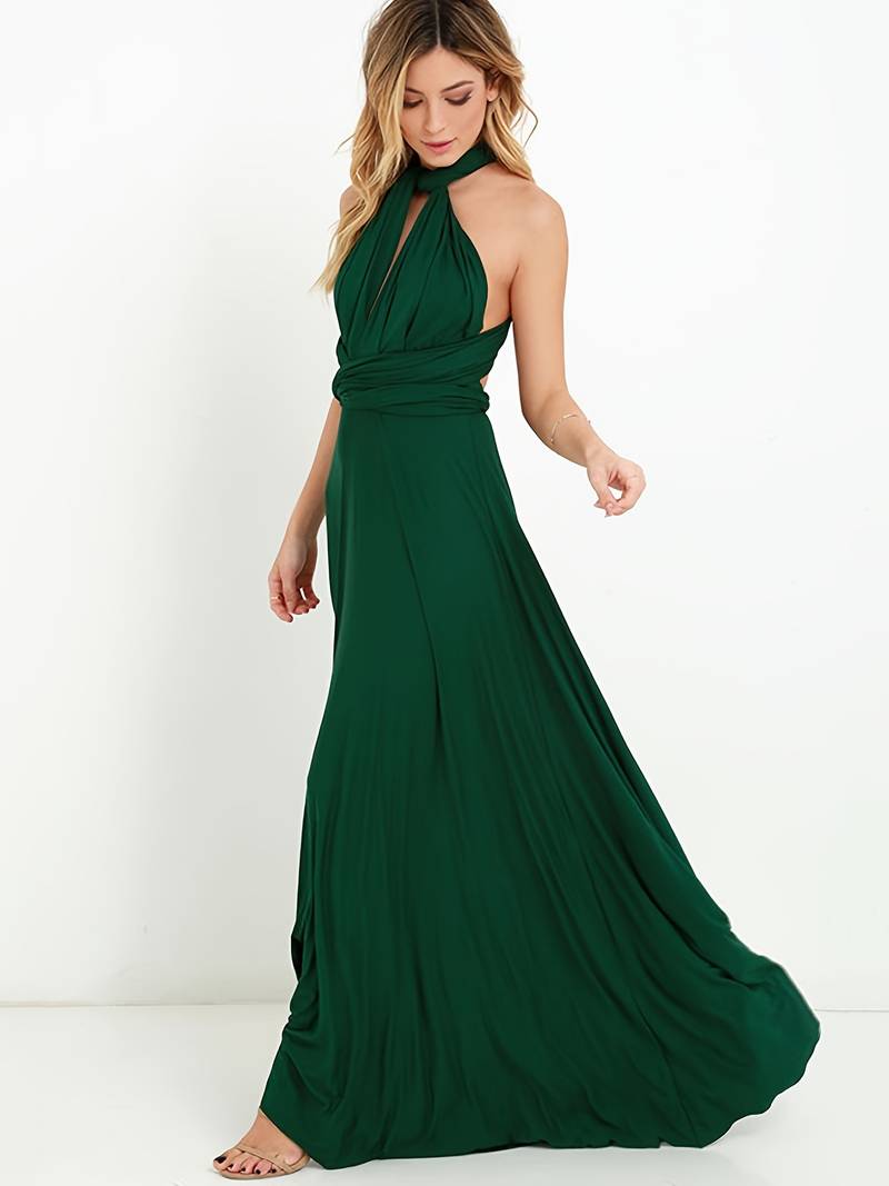 Robe de Soirée Élégante Femme - Robe Longue Polyvalente