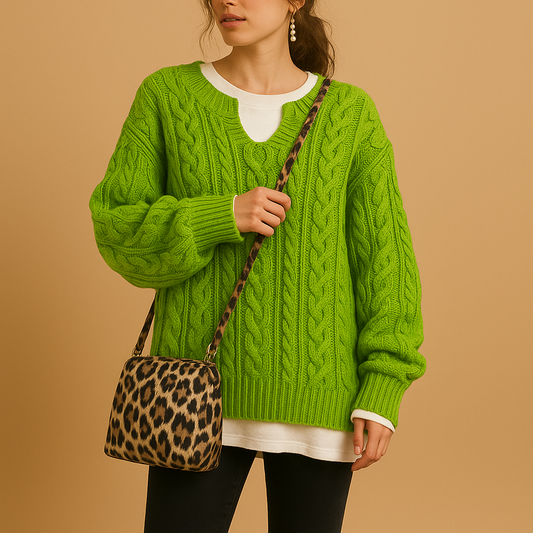 Pull Femme Col V Décontracté - LuxeStyle