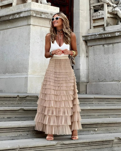 Jupe Féminine à Taille Droite pour Femme au Quotidien - LuxeStyle