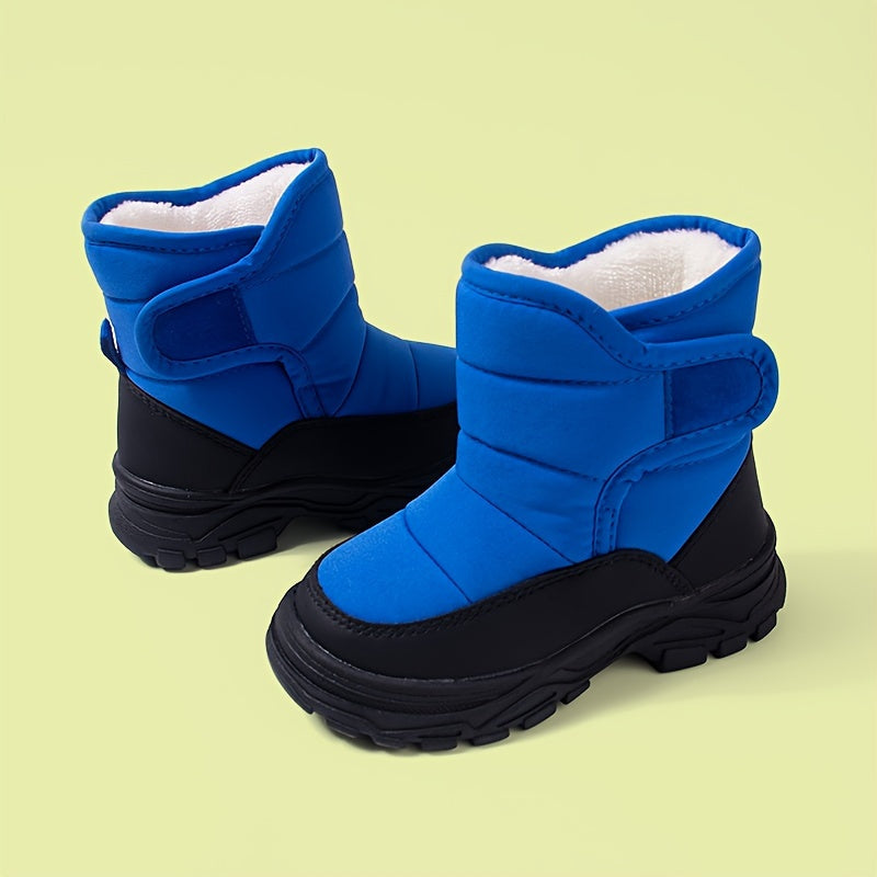 Bottes Enfants Hiver Neige Fourrure Vert Foncé