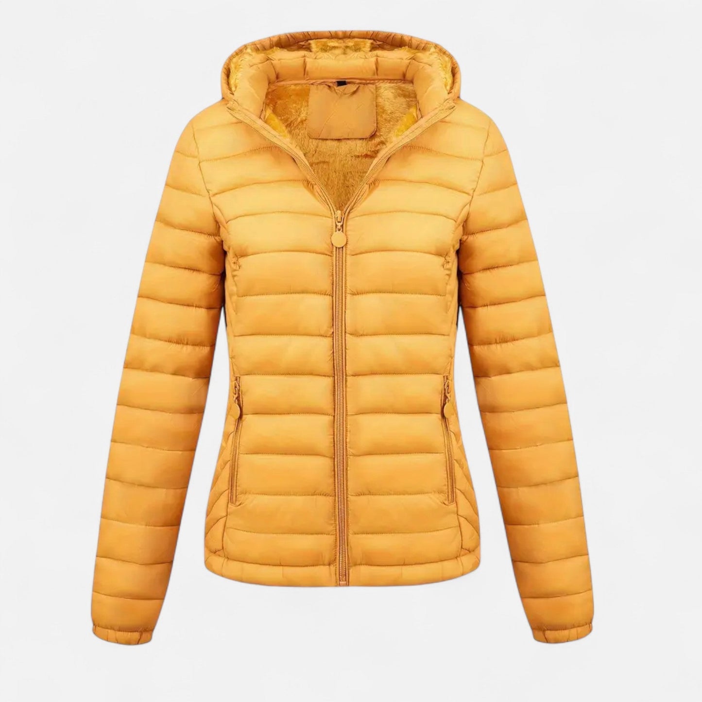 Veste d'hiver doublée noire pour femme