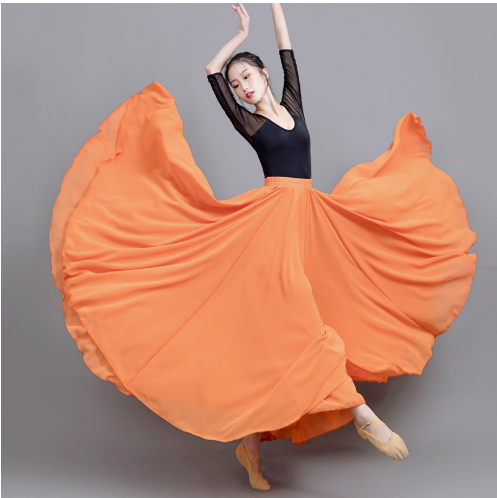 Jupe maxi soleil en voile léger pour femme