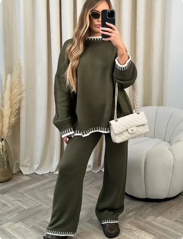 Pyjama Décontracté Deux Pièces pour Femme