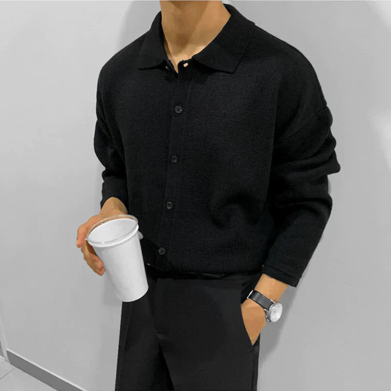 Chemise Homme Manches Longues Col Rond pour Travailler