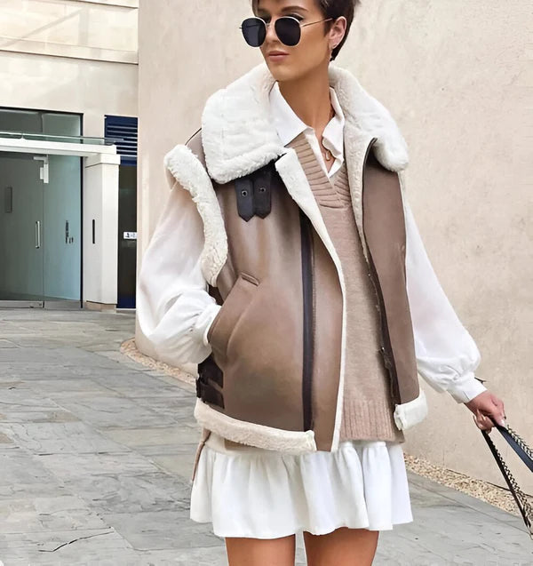 Veste Fourrure Synthétique Femme Chic