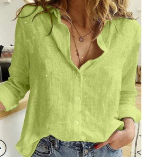 Chemisier Femmes Coton Long Manches