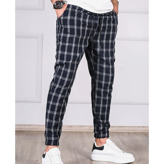 Pantalon Chic à Carreaux pour Homme - LuxeStyle