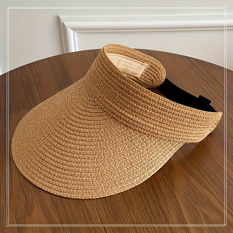 Chapeau de paille tressé pour soleil - LuxeStyle