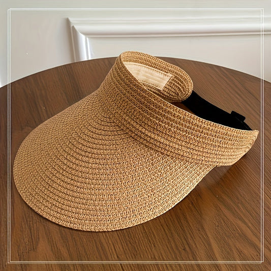 Chapeau de paille tressé pour soleil - LuxeStyle