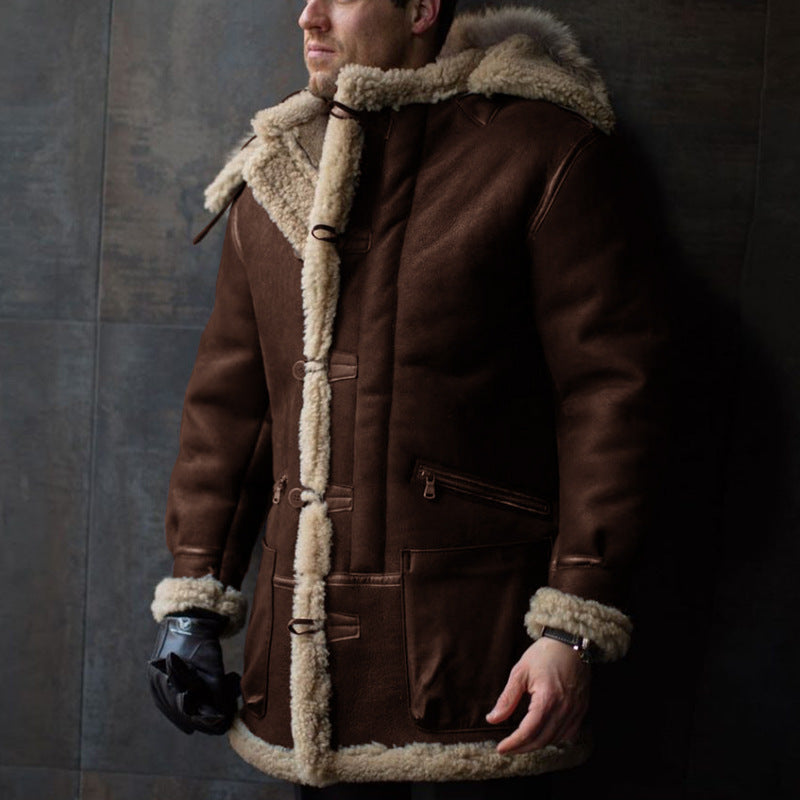 Doudoune Homme Hiver Élégante | Capuche & Col Roulé | Doublure Chaude