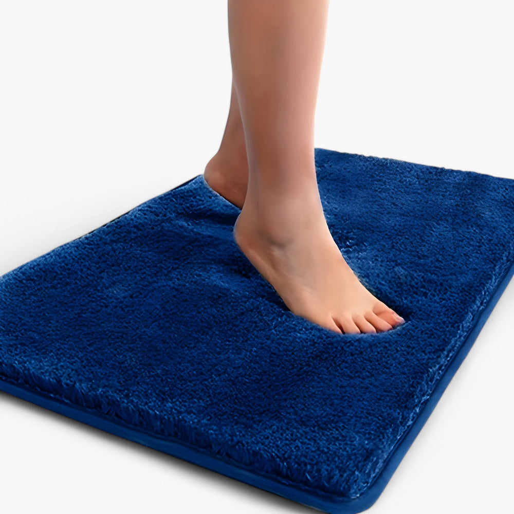 Tapis de bain moelleux et absorbant avec grande adhérence
