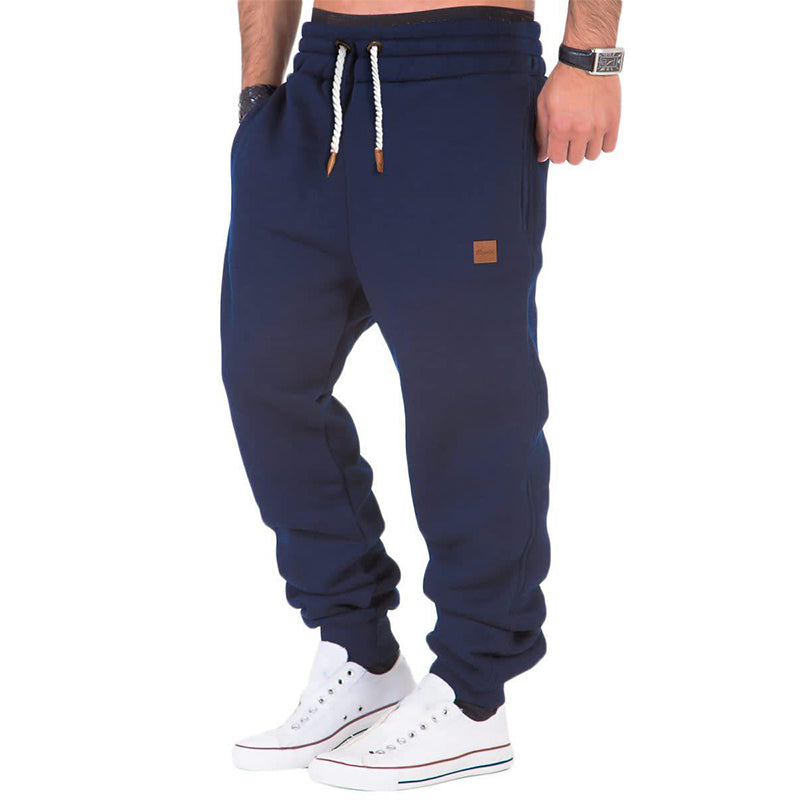 Pantalon de sport gris homme élastique