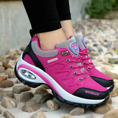 Baskets Féminines Rose Confortables à Semelle Élastique - LuxeStyle