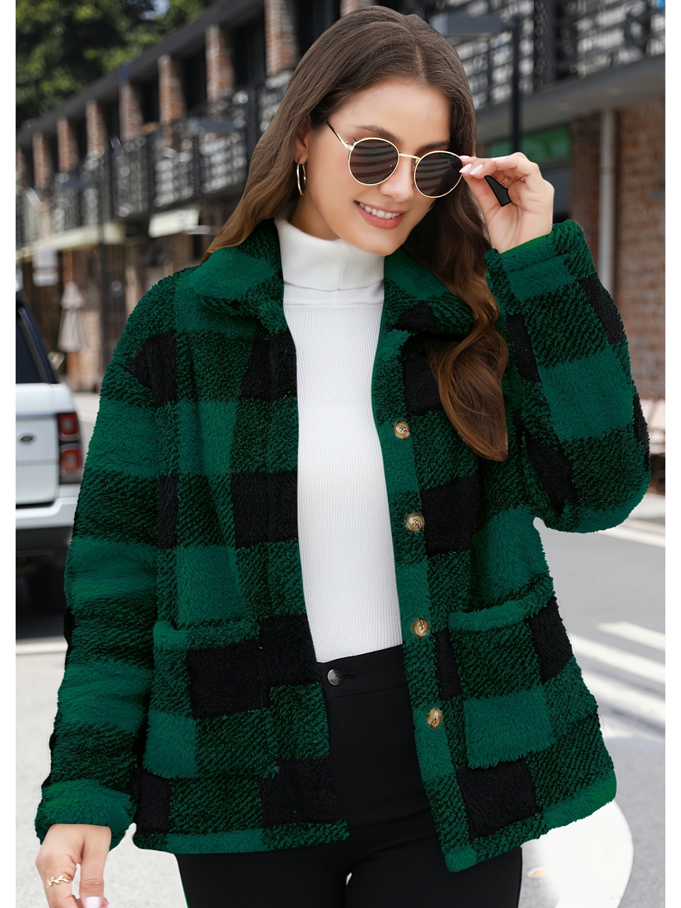 Veste Hivernale Douce à Poils