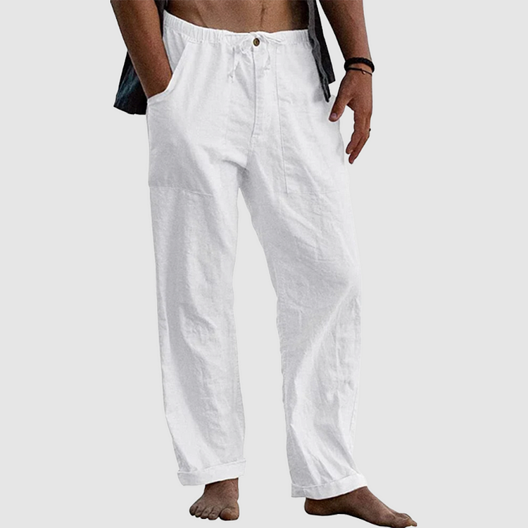 Pantalon Lin Relaxed pour Homme Bureau