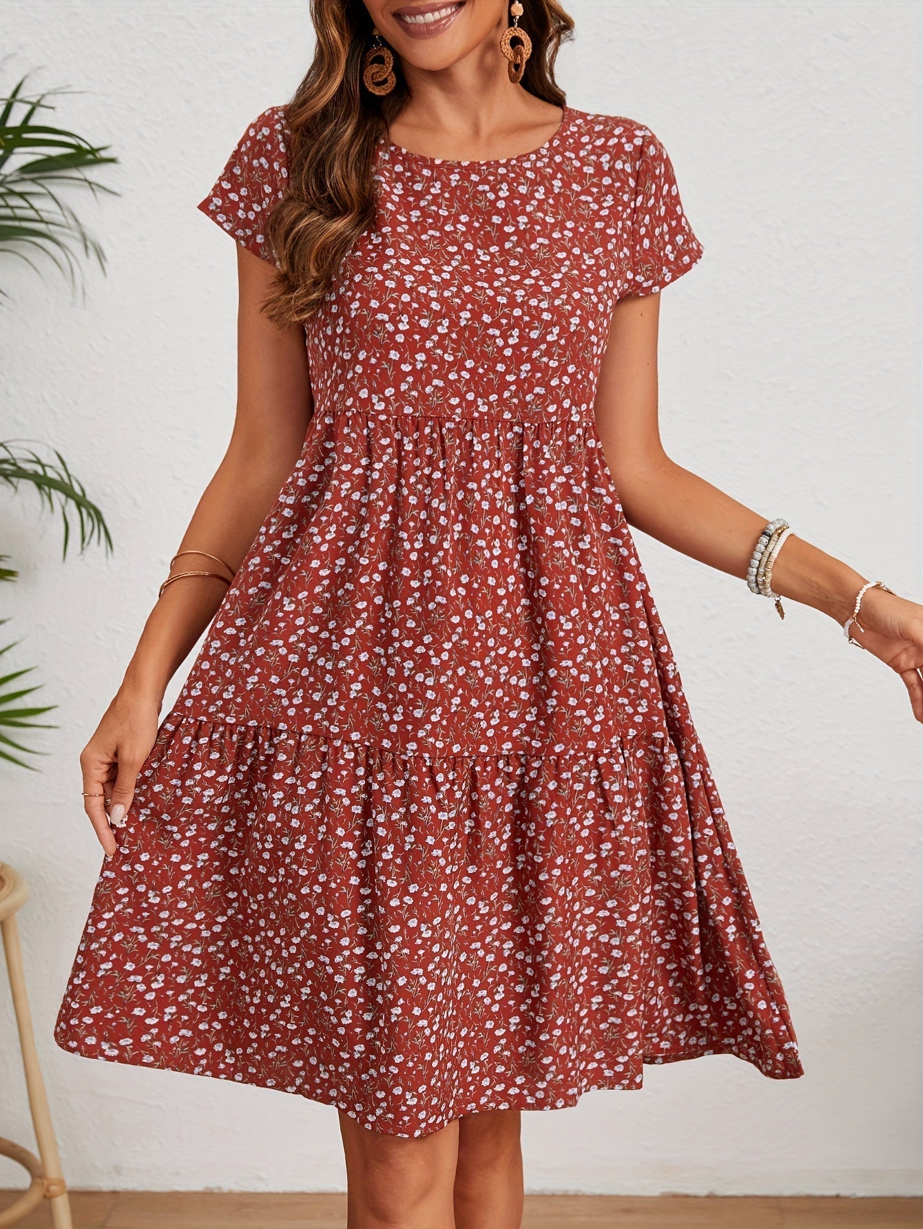 Robe Été Libre Fleurie pour Femme
