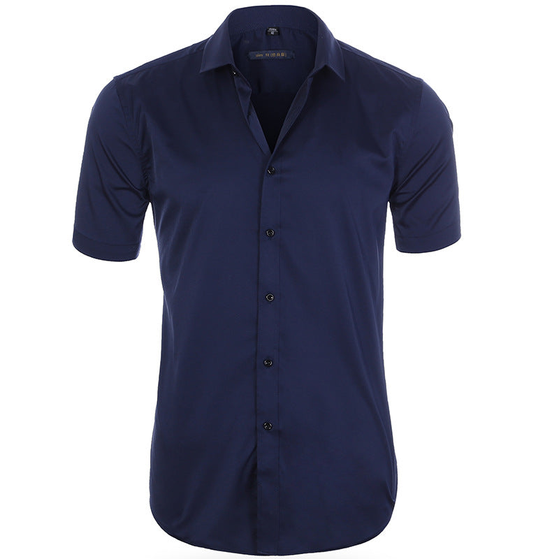 Chemise Homme Décontractée Manches Courtes Marine