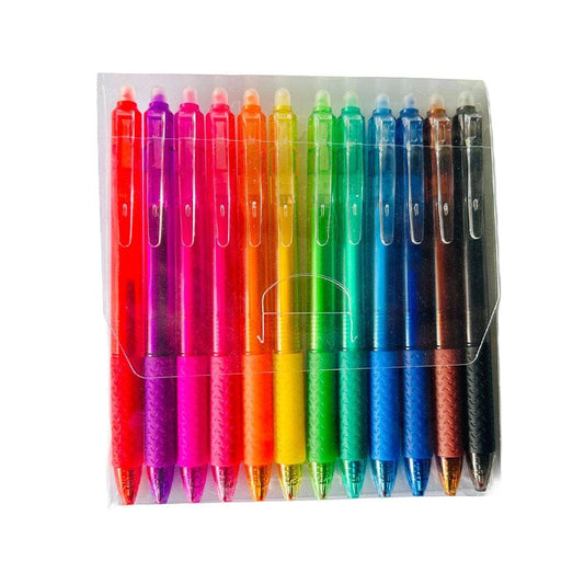 Stylos à gel colorés réutilisables (12 couleurs) - BlxckFR