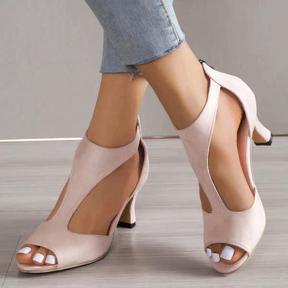 Sandales Hauts Talons Femmes – Chaussures Élégantes avec Décors & Semelle Confort