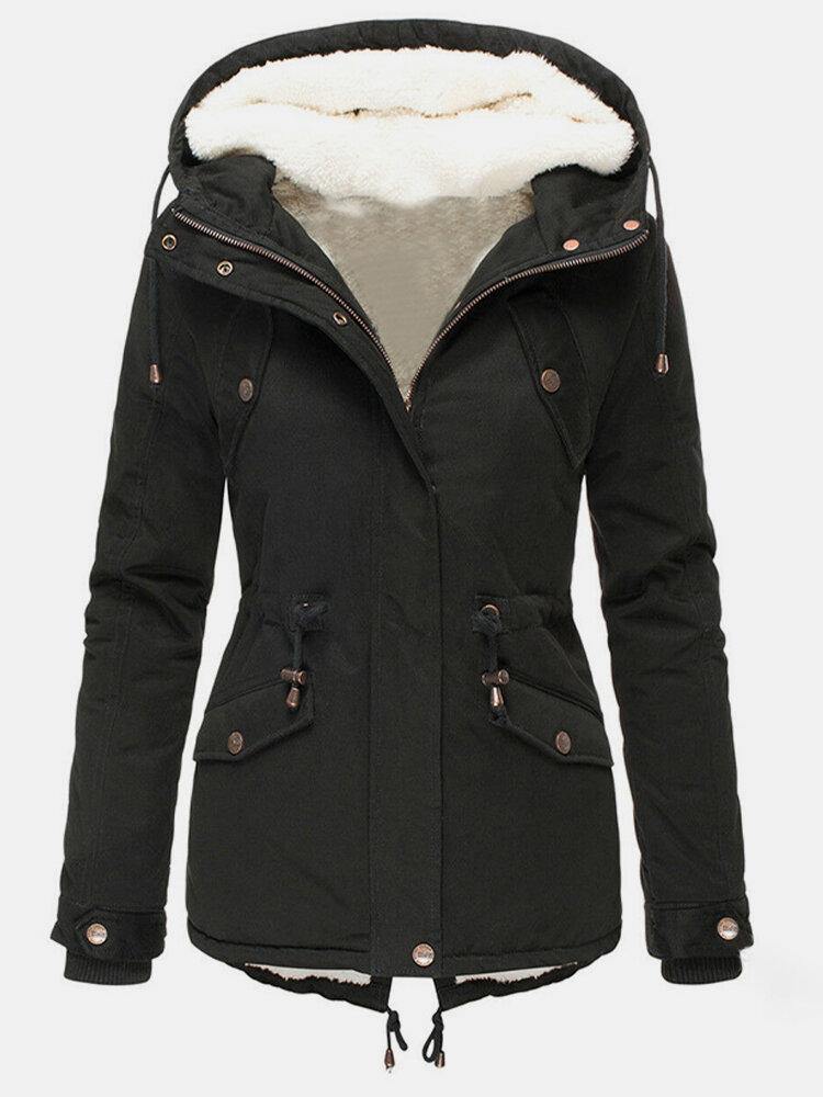 Veste Hivernale Féminine – Parka Chaud Etanche avec Capuchon & Doublure Confortable