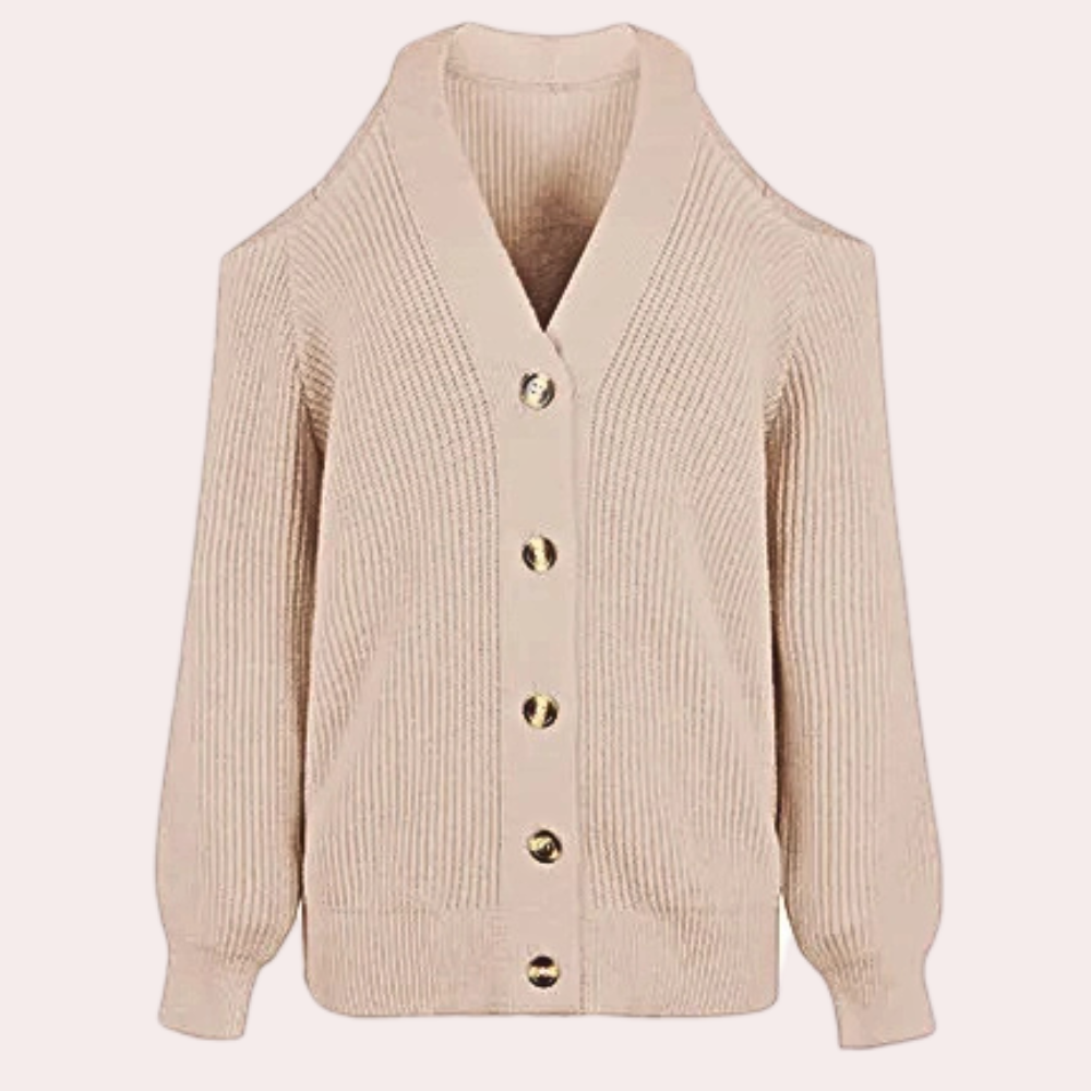 ESTELLA - Pull Classique à Épaules Dégagées pour Femmes