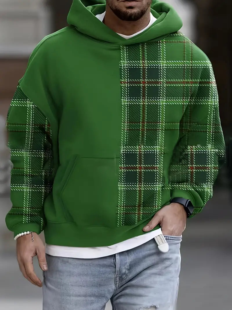 Sweat À Capuche Rayé Confort Pour Homme - LuxeStyle