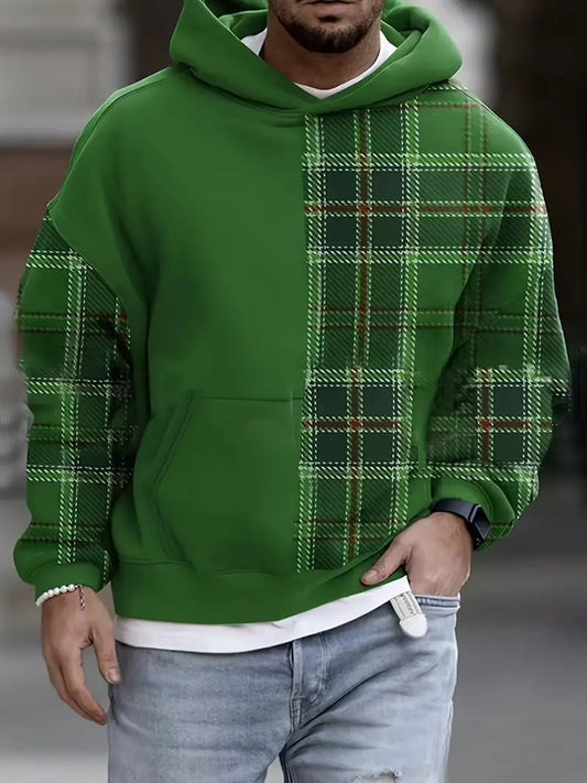 Sweat À Capuche Rayé Confort Pour Homme - LuxeStyle