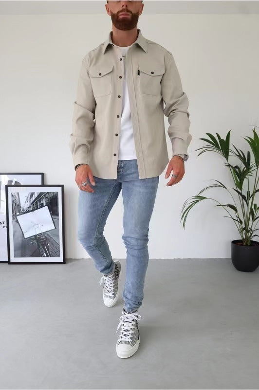 Chemise Homme Détendue Élégante