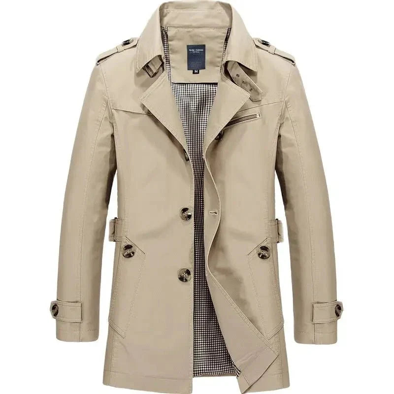 Veste Hiver Chic pour Homme - Mi-Long Élégant et Douillet - LuxeStyle