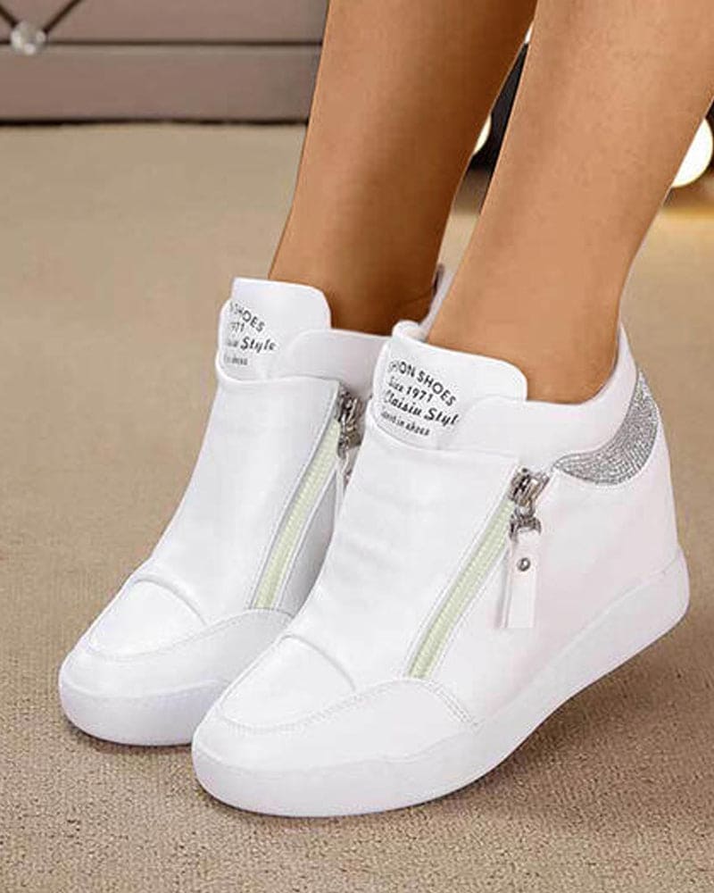 Bottes Compensées Élégantes Confortables