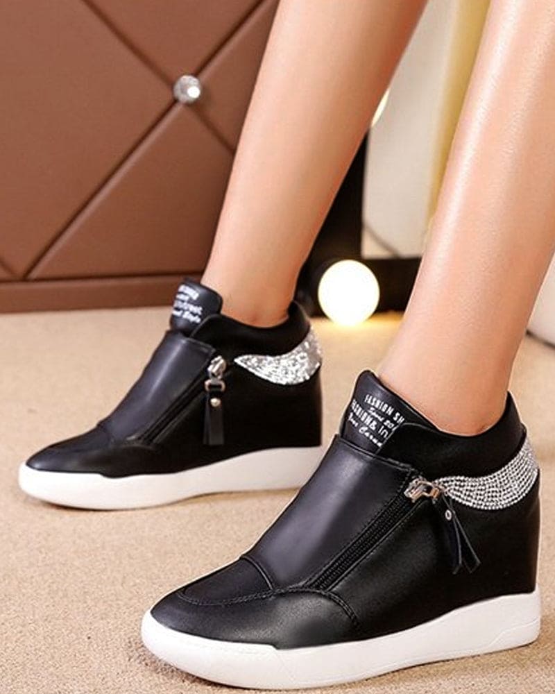 Bottes Compensées Élégantes Confortables - LuxeStyle