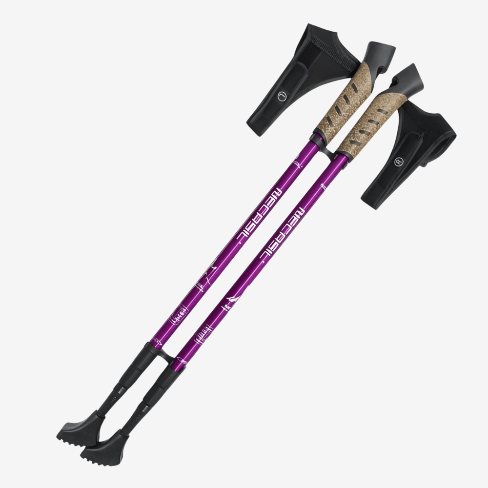 Canne de marche nordique pliable et légère