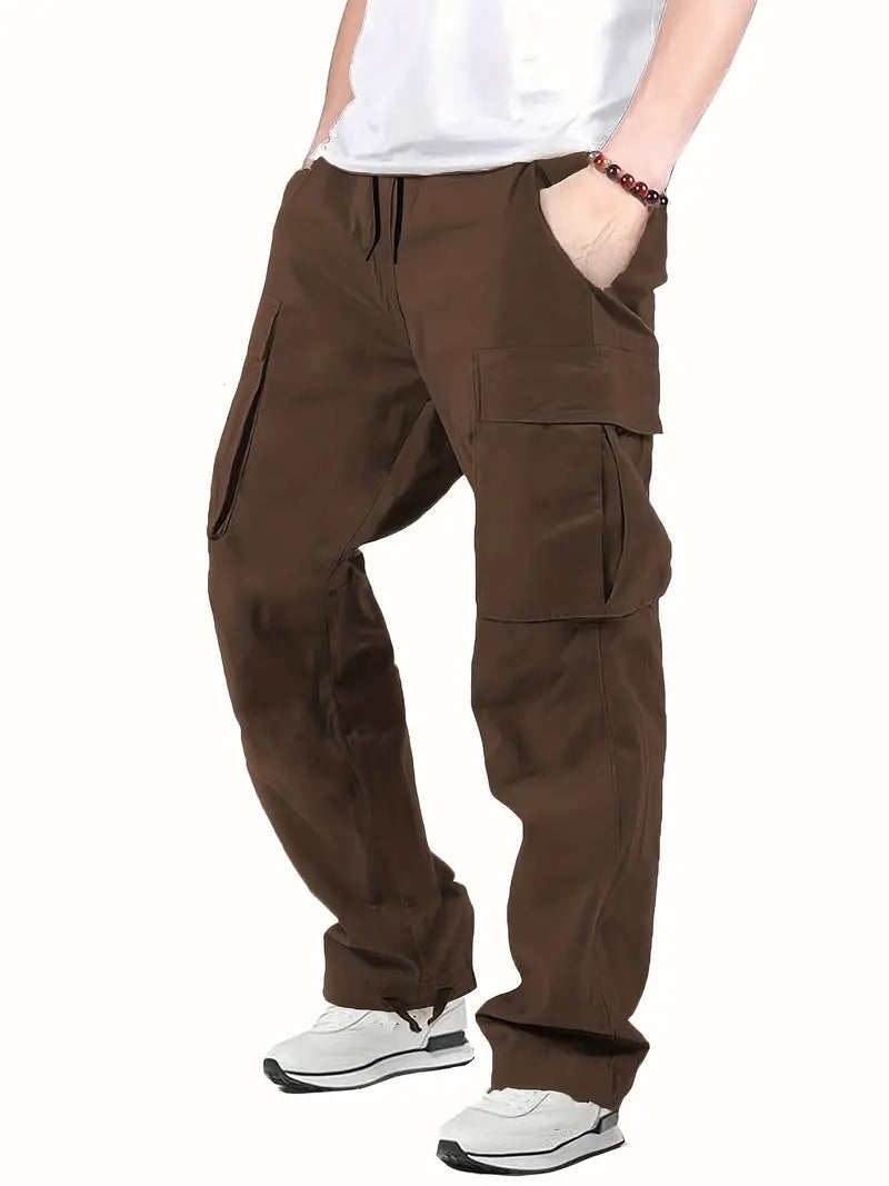 Pantalon Outdoor Relax pour Homme - Couleur Unie et Confortable
