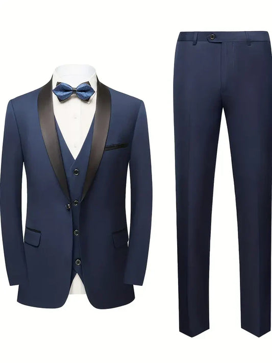 Costume Homme 3 Pièces Élégant Pour Mariage - luxestyle
